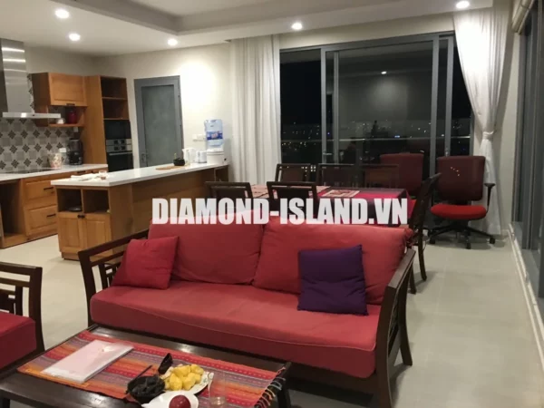 Cho thuê căn hộ 3 phòng ngủ Diamond Island - 118m2, 35 triệu