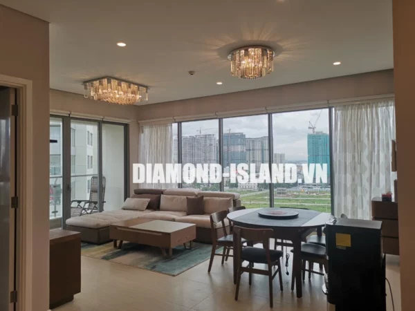 Diamond Island - Cho thuê căn hộ 3 phòng ngủ, diện tích 118m2, giá 35 triệu/tháng, dọn vào ở ngay