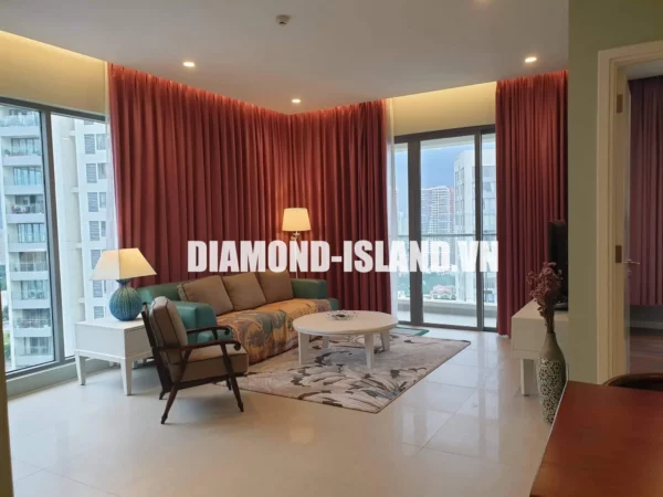 Căn hộ 2 phòng ngủ Diamond Island cho thuê giá tốt, tầng cao, diện tích 118m2, có thể dọn vào ở ngay