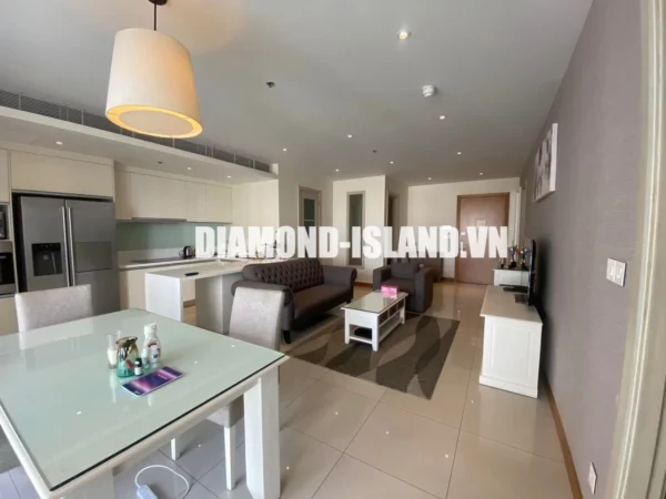Diamond Island apartment for sale - 107m2 - High floor - Garden and Saigon River view