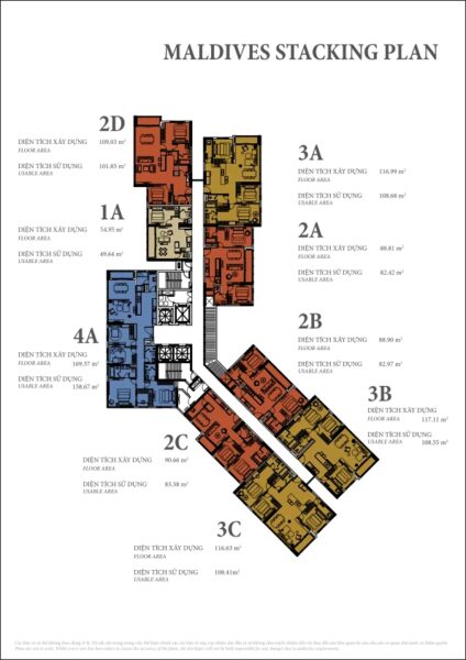 Maldives Tower floor plan – Diamond Island apartment, District 2
